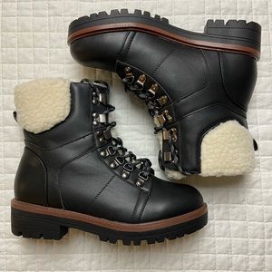 Lane Bryant Black Fashion Hiking Boot NWT